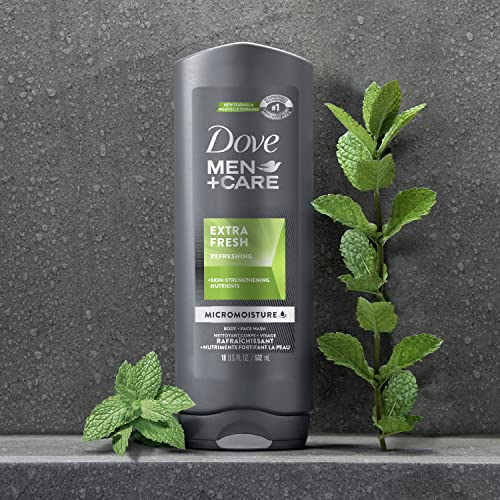 Dove Men+Care Body Wash for Men's Skin Care Extra Fresh Effectively Washes Aw...