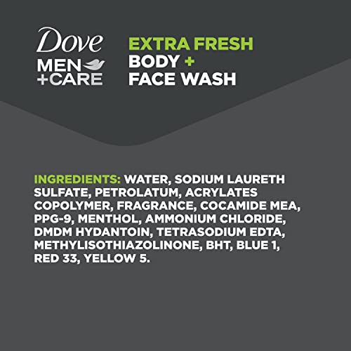Dove Men+Care Body Wash for Men's Skin Care Extra Fresh Effectively Washes Aw...