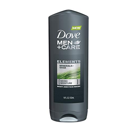 Dove Men+Care Elements Body Wash Mineral+Sage 18 oz Effectively Washes Away B...