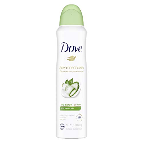 Dove Advanced Care Dry Spray Antiperspirant Deodorant for Women, Cool Essenti...