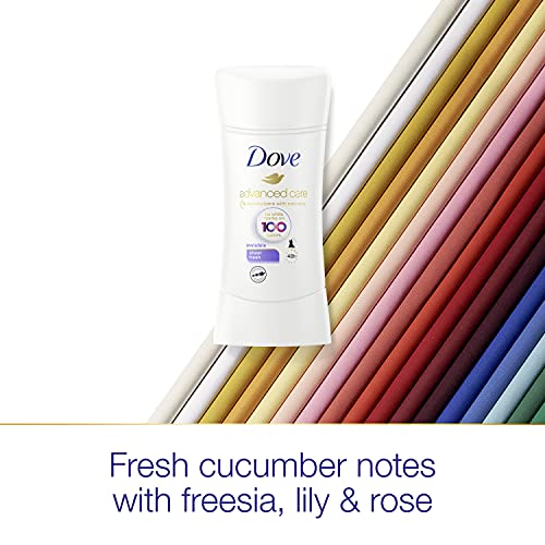 Dove Advanced Care Invisible Antiperspirant Deodorant Stick No White Marks on...