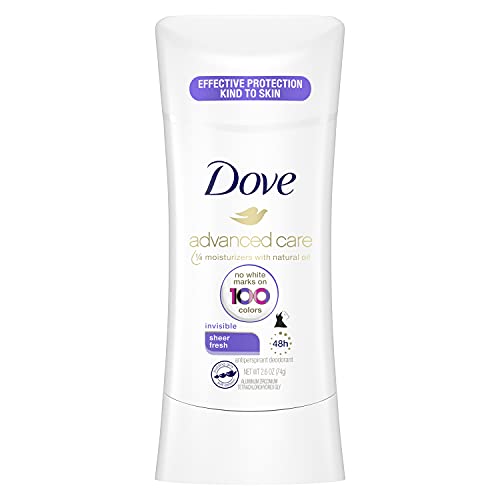Dove Advanced Care Invisible Antiperspirant Deodorant Stick No White Marks on...