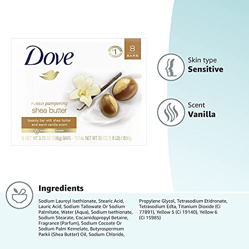Dove Beauty Bar Gentle Skin Cleanser Moisturizing for Gentle Soft Skin Care S...