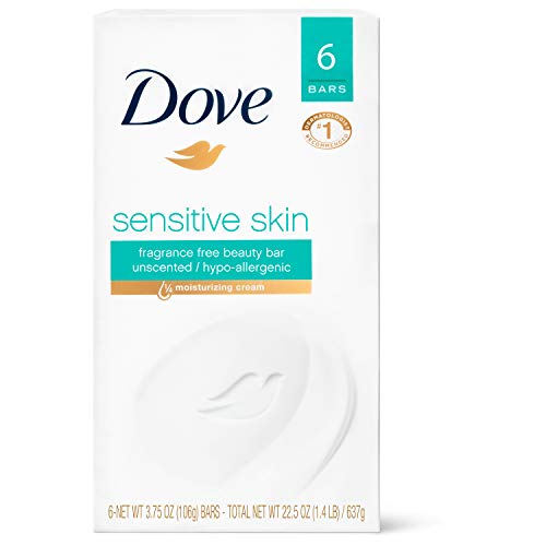 Dove Beauty Bar Gently Cleanses and Nourishes Sensitive Skin Effectively Wash...