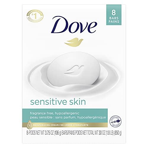 Dove Beauty Bar More Moisturizing Than Bar Soap for Softer Skin, Fragrance Fr...