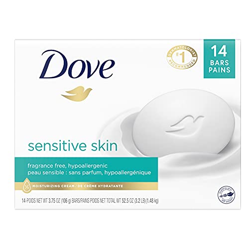 Dove Beauty Bar More Moisturizing Than Bar Soap for Softer Skin, Fragrance-Fr...