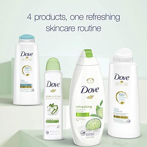 Dove Hair and Skin Care Regimen Pack For Soft Skin and Clean Hair Cool Moistu...