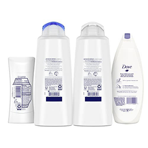Dove Hair and Skin Care Regimen Pack For Soft Skin and Clean Hair Deep Moistu...
