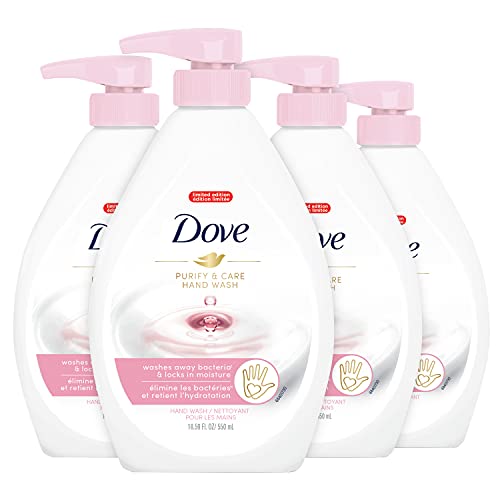 Dove Hand Wash Hygiene and Care For Hands White Peach and Tea Washes Away Bac...