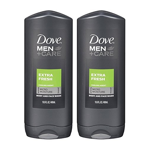 Dove Men+Care Body Wash, Extra Fresh 13.5 oz, Twin Pack