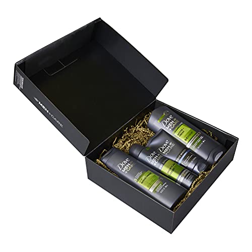 Dove Men+Care Everyday Grooming Gift Pack, Active+Fresh Body and Face Wash, A...