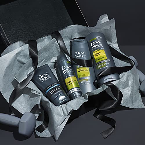 Dove Men+Care Everyday Grooming Gift Pack, Active+Fresh Body and Face Wash, A...