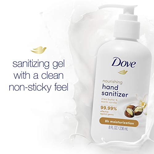 Dove Nourishing Hand Sanitizer 99.99% Effective Against Germs Shea Butter and...