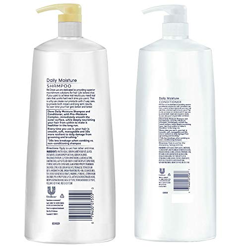 Dove Nutritive Solutions Daily Moisture, Shampoo and Conditioner Duo Set, 40 ...