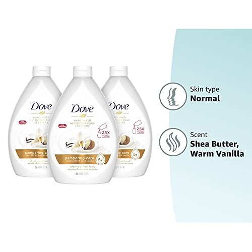 Dove Pampering Care Hand Wash For Clean & Softer Hands Shea Butter & Warm Van...