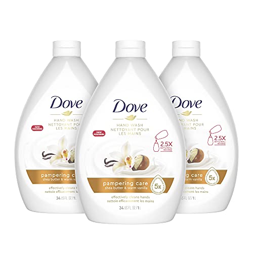 Dove Pampering Care Hand Wash For Clean & Softer Hands Shea Butter & Warm Van...