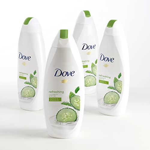 Dove Refreshing Body Wash Revitalizes and Refreshes Skin Cucumber and Green T...