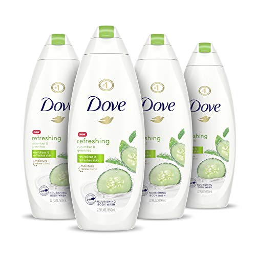 Dove Refreshing Body Wash Revitalizes and Refreshes Skin Cucumber and Green T...