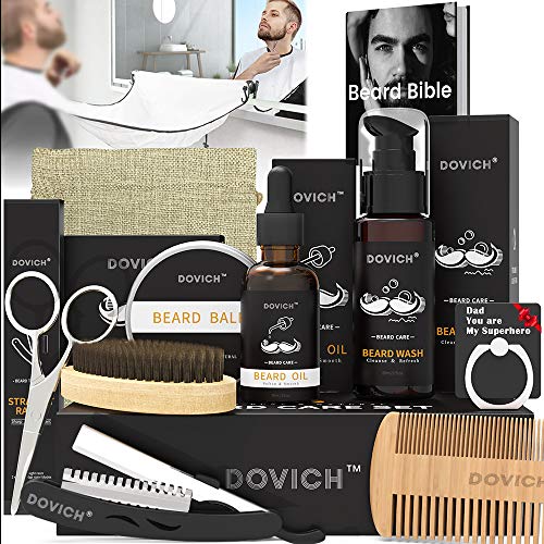 12 In 1 Beard Kit for Men, Christmas Gifts for Men, Beard Growth Kit, Beard G...
