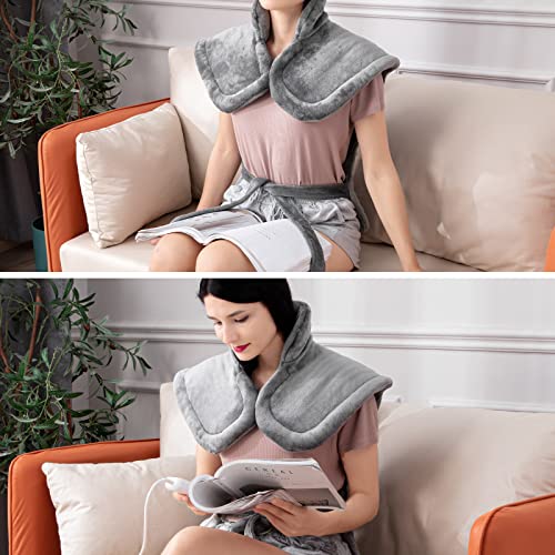 Dowin Heating Pad for Neck and Shoulders, Fast Heating Pads with Auto Shut Of...