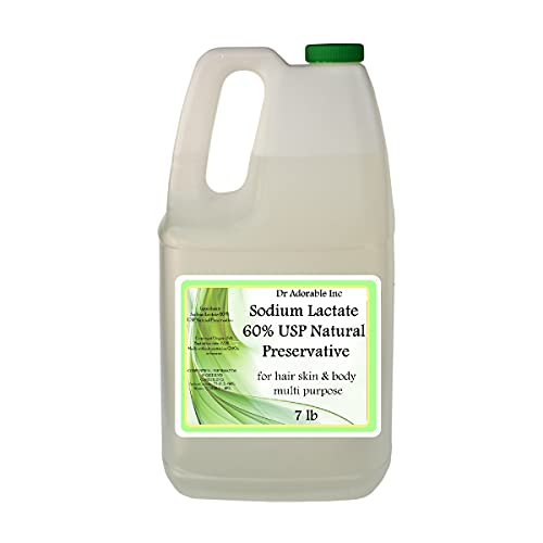 Sodium Lactate 60% USP Natural Preservative 7 LB / 1 Gallon