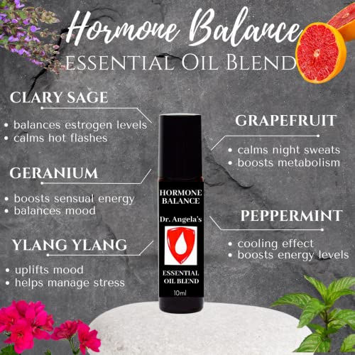 Dr. A's Hormone Balance Essential Oil Blend | 100% Therapeutic Grade | Hot Fl...