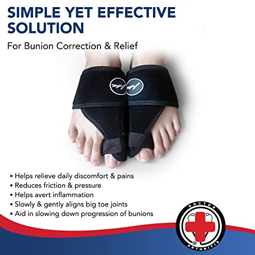 Toe Straightener Foot Brace - Adjustable Foot Wrap and Big Toe Brace to Corre...