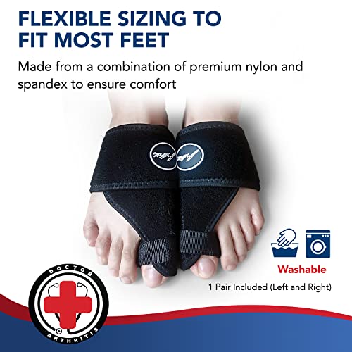 Toe Straightener Foot Brace - Adjustable Foot Wrap and Big Toe Brace to Corre...