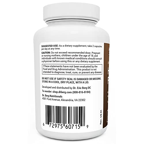 Dr. Berg’s Hair Formula Supplement - Supports Healthy Hair Skin & Nails w/ DH...