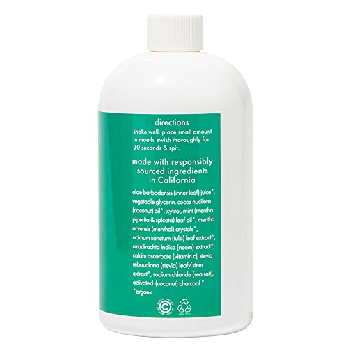 Dr. Brite Natural Whitening Vitamin C Mouthwash with Mint and Activated Cocon...