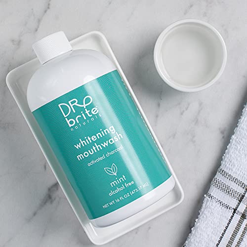 Dr. Brite Natural Whitening Vitamin C Mouthwash with Mint and Activated Cocon...