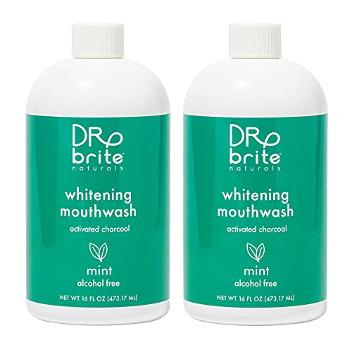 Dr. Brite Natural Whitening Vitamin C Mouthwash with Mint and Activated Cocon...