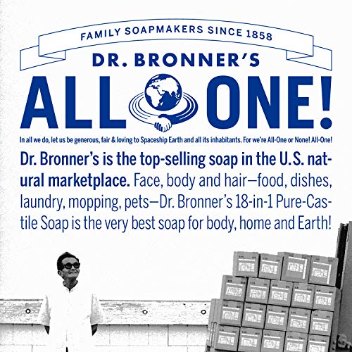 Dr. Bronner’s - Pure-Castile Bar Soap (Baby Unscented, 5 oz, 6-Pack) -Made wi...