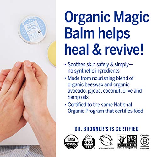 Dr. Bronner's - Organic Magic Balm (Baby Unscented, 2 Ounce) - Made with Orga...