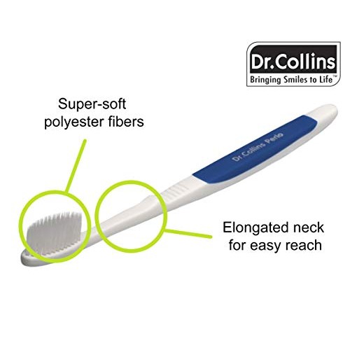 Dr. Collins Perio Toothbrush, (colors vary) (Pack of 3)