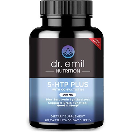 Dr. Emil Nutrition 200 MG 5-HTP Plus Formula for Mood, Stress, and Sleep Supp...