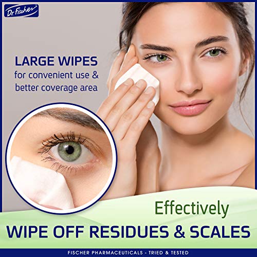 Dr. Fischer Premium, Purified, Non-Irritating & Hypoallergenic Eyelid Wipes– ...