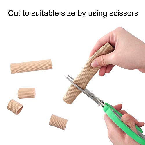 Dr.Foot Toe Tubes, Fabric Sleeve Protectors with Gel Lining Pad to Prevent Co...