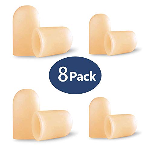 Dr. Foot's Gel Toe Caps Prevents Callus Relieve Pain from Corns, Blisters, Ha...