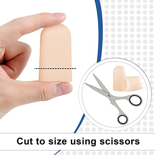 Dr. Foot's Gel Toe Caps Prevents Callus Relieve Pain from Corns, Blisters, Ha...