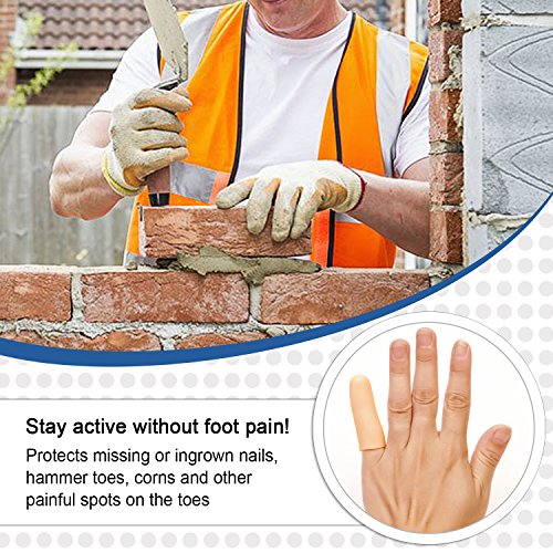 Dr. Foot's Gel Toe Caps Prevents Callus Relieve Pain from Corns, Blisters, Ha...