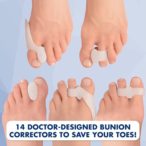 DFO Bunion Kit for Bunion Relief - 14 Pcs - Bunion Corrector for Women & Men ...
