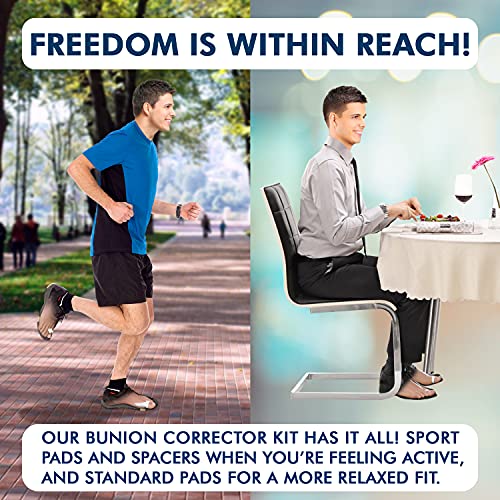 DFO Bunion Kit for Bunion Relief - 14 Pcs - Bunion Corrector for Women & Men ...