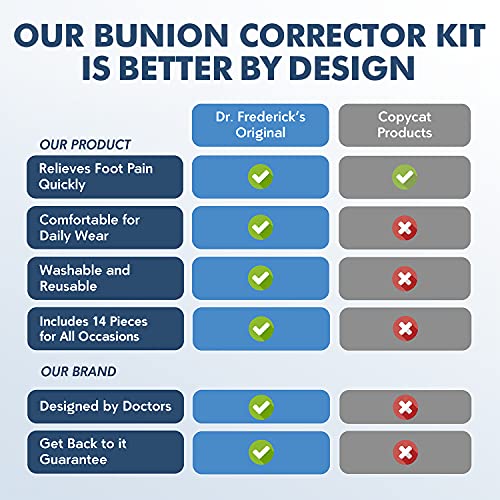 DFO Bunion Kit for Bunion Relief - 14 Pcs - Bunion Corrector for Women & Men ...