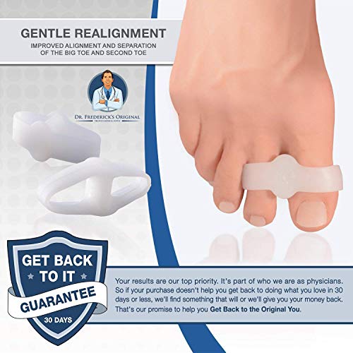 Dr. Frederick's Original 2 Piece Sport Bunion Toe Spacer Set - 1 Pair Soft Ge...