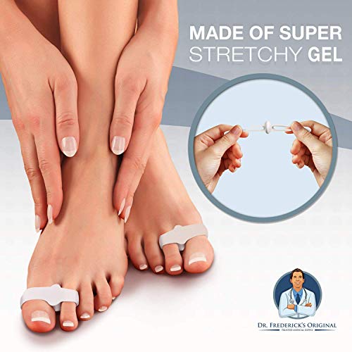 Dr. Frederick's Original 2 Piece Sport Bunion Toe Spacer Set - 1 Pair Soft Ge...