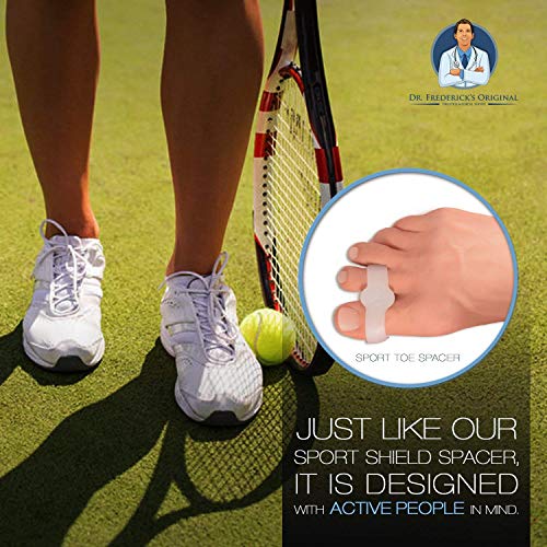 Dr. Frederick's Original 2 Piece Sport Bunion Toe Spacer Set - 1 Pair Soft Ge...