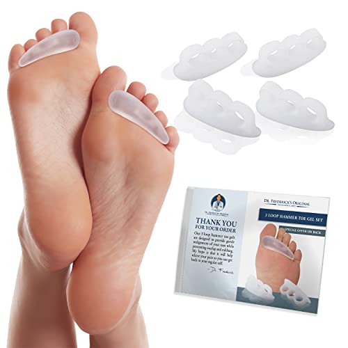 Dr. Frederick's Original 4 Piece Hammer Toe Treatment Set - Soft Gel Splints ...