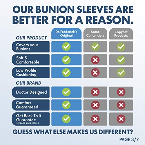 Dr. Frederick's Original Bunion Sleeves - 2 Pieces - Bootie Bunion Cushions -...