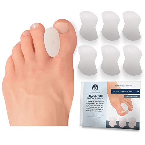 Dr. Frederick's Original Gel Toe Separators - Bunion Pain Relief for Men & Wo...